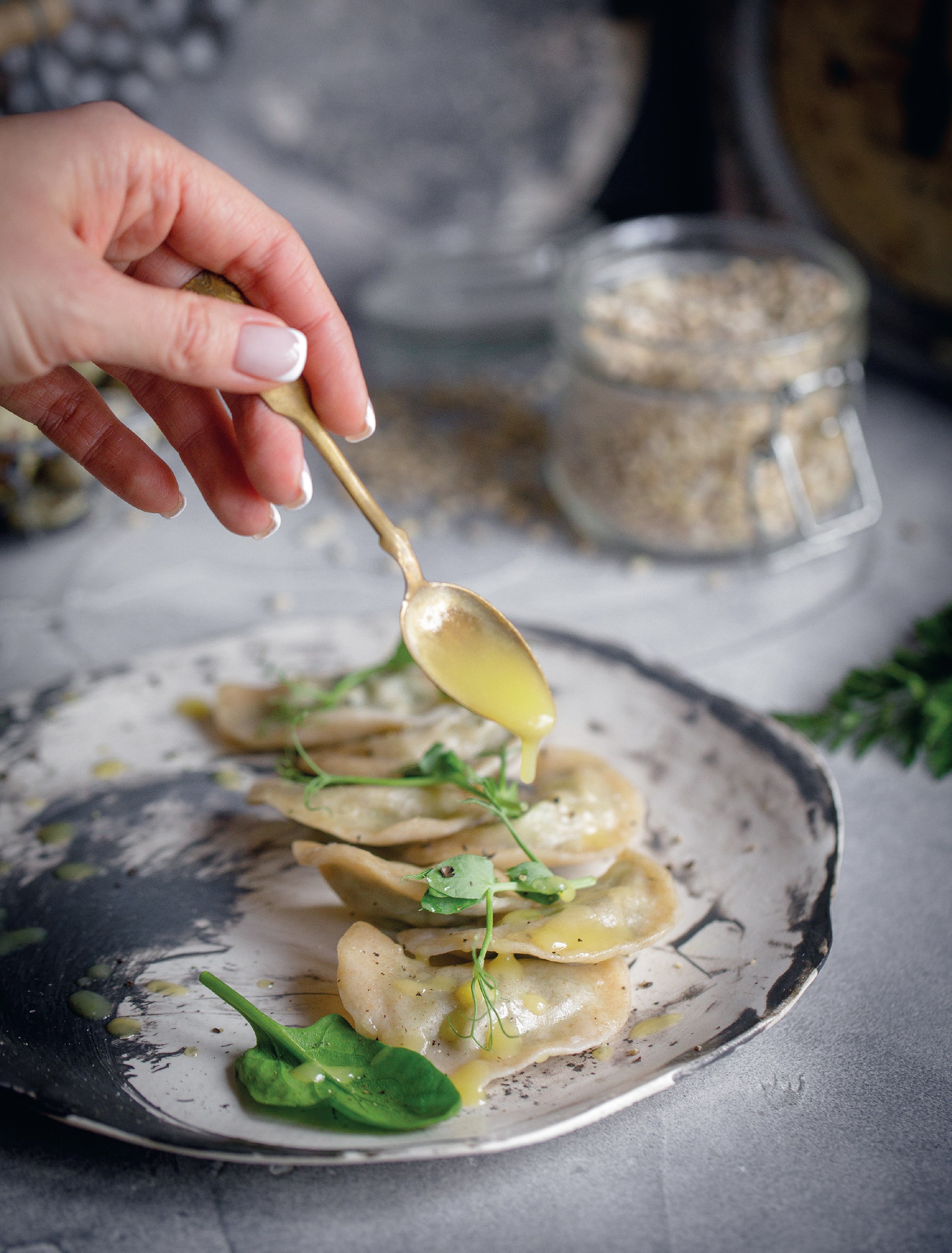 Постные вареники с картошкой и грибами