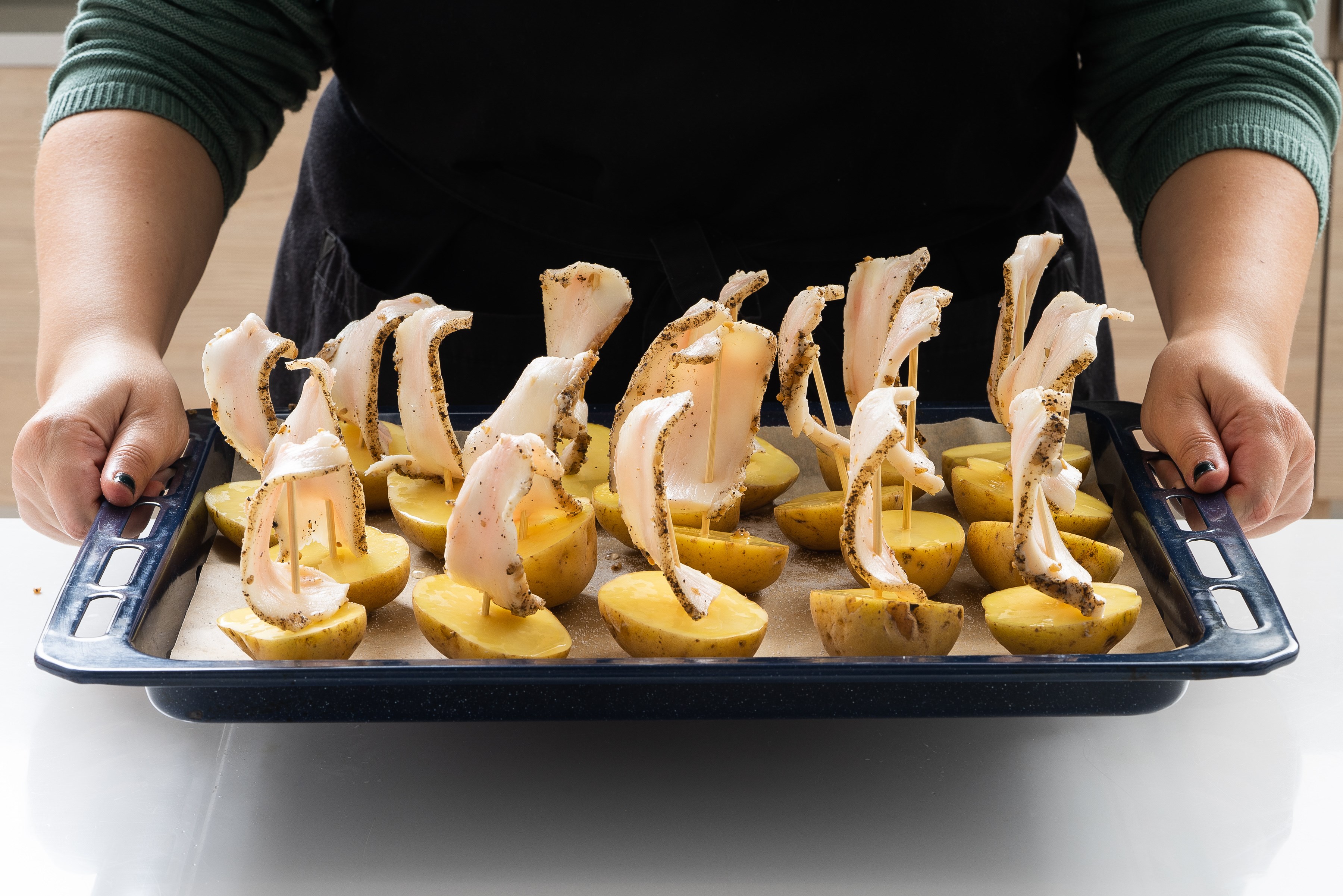 Картофельные лодочки – пошаговый рецепт приготовления с фото