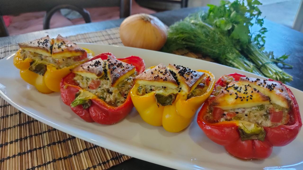 Перец фаршированный овощами - рецепт с пошаговыми фото | Меню недели