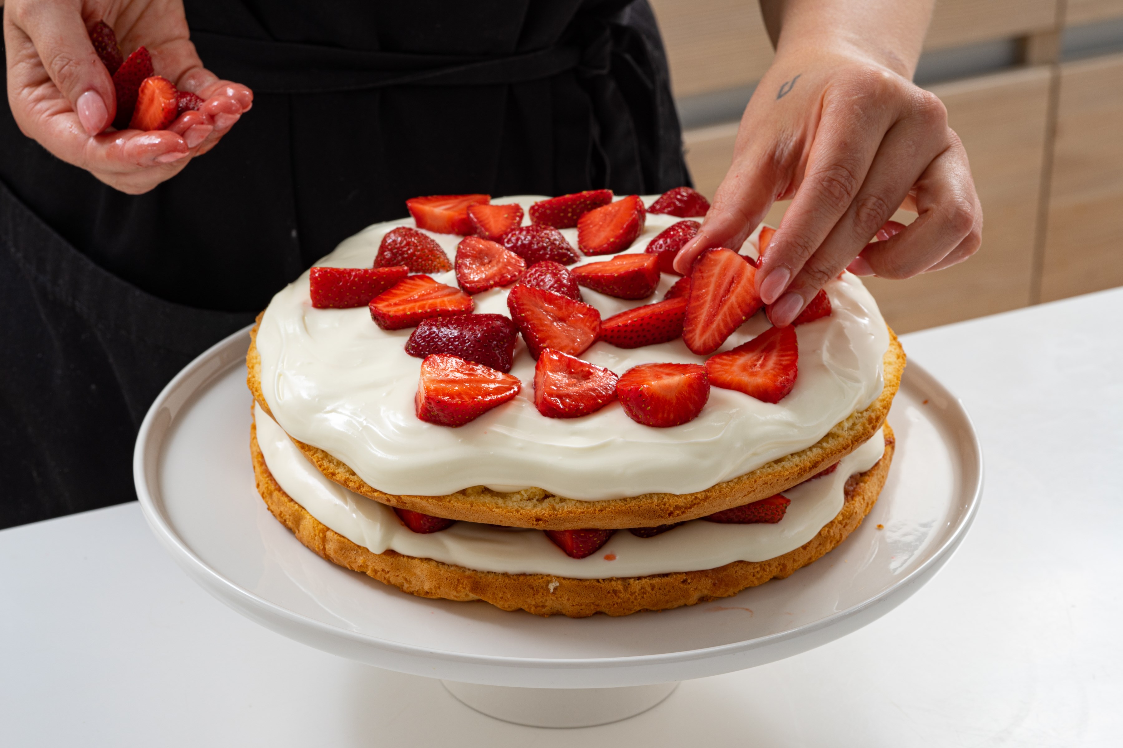 Торт «Клубника со сливками» рецепт – Европейская кухня: Выпечка и десерты. «Еда»