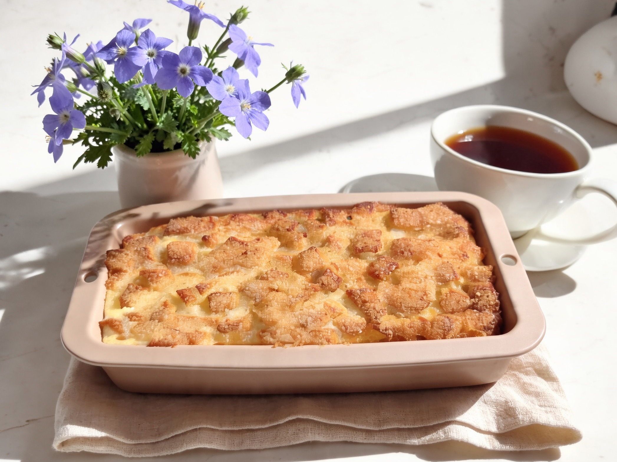 Пудинг из засохшего кулича или булки