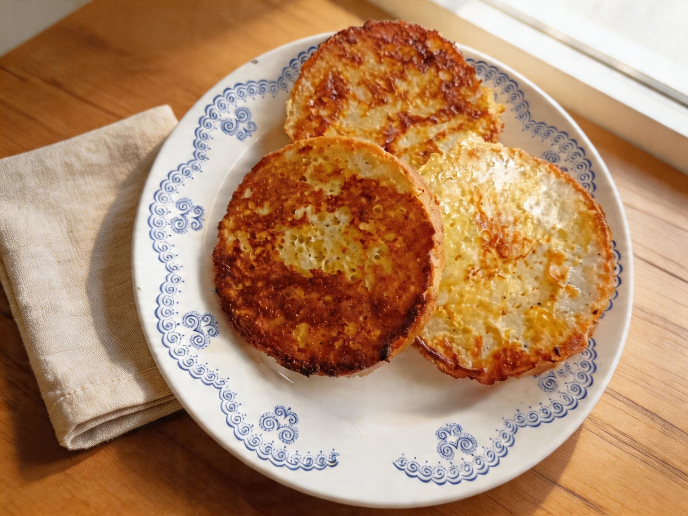 Сладкие гренки из засохшего кулича