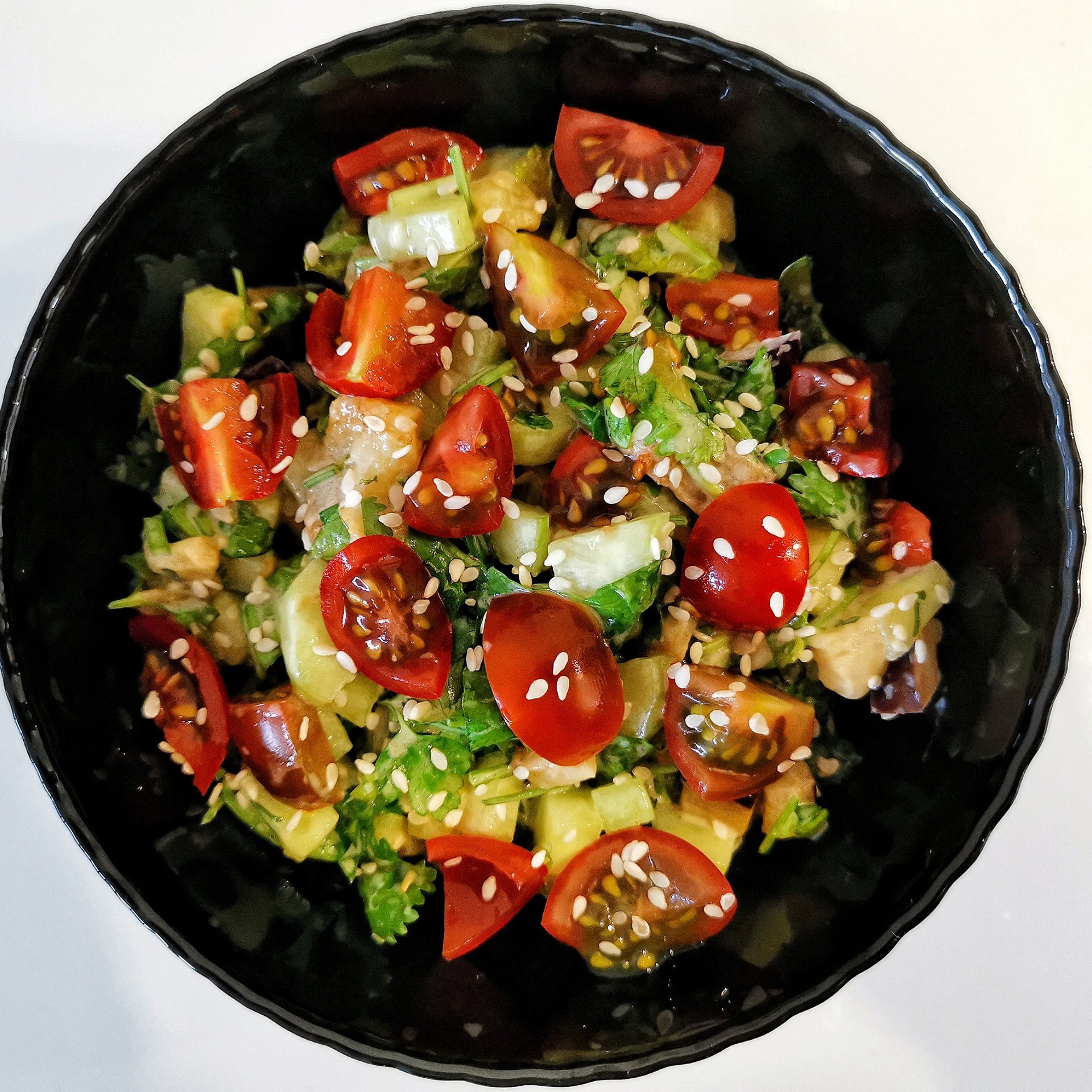 Салат из баклажанов с помидорами рецепт – Паназиатская кухня: Салаты. «Еда»