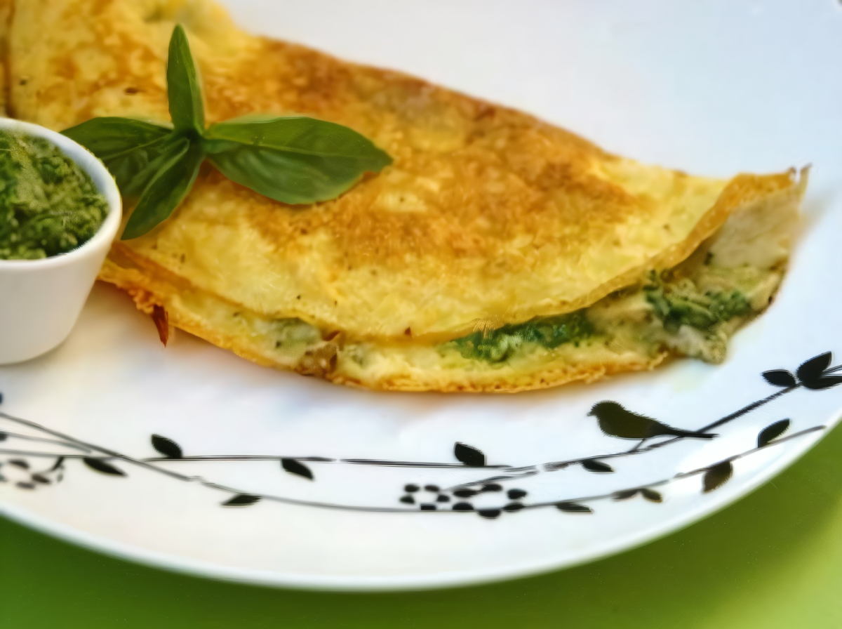 Омлет с сыром фета