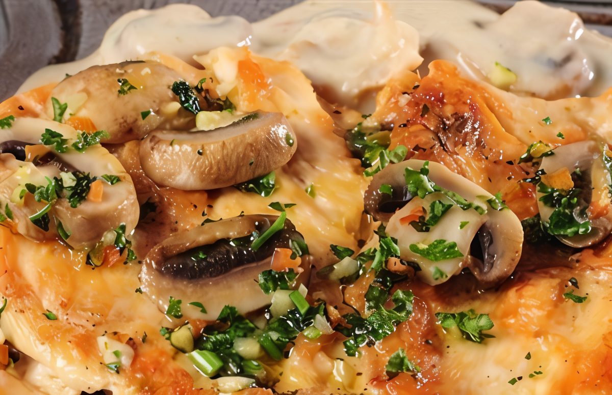 Куриное филе с грибами