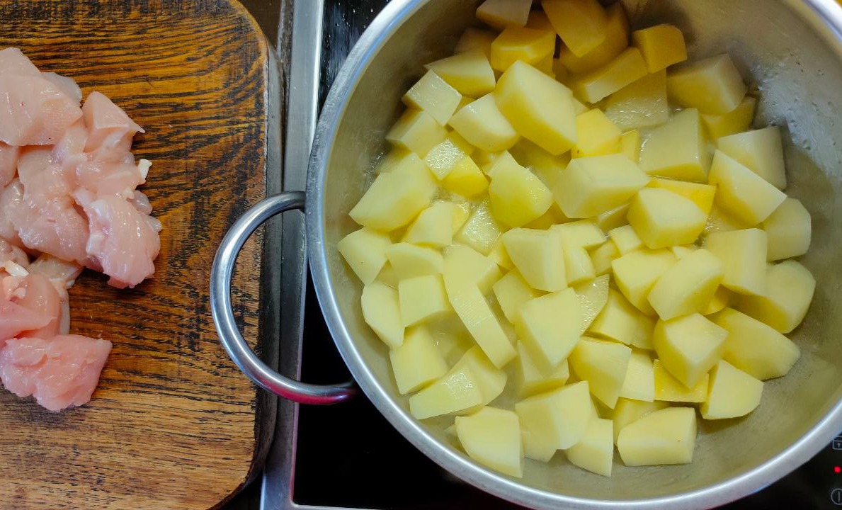 Жаркое из курицы с овощами