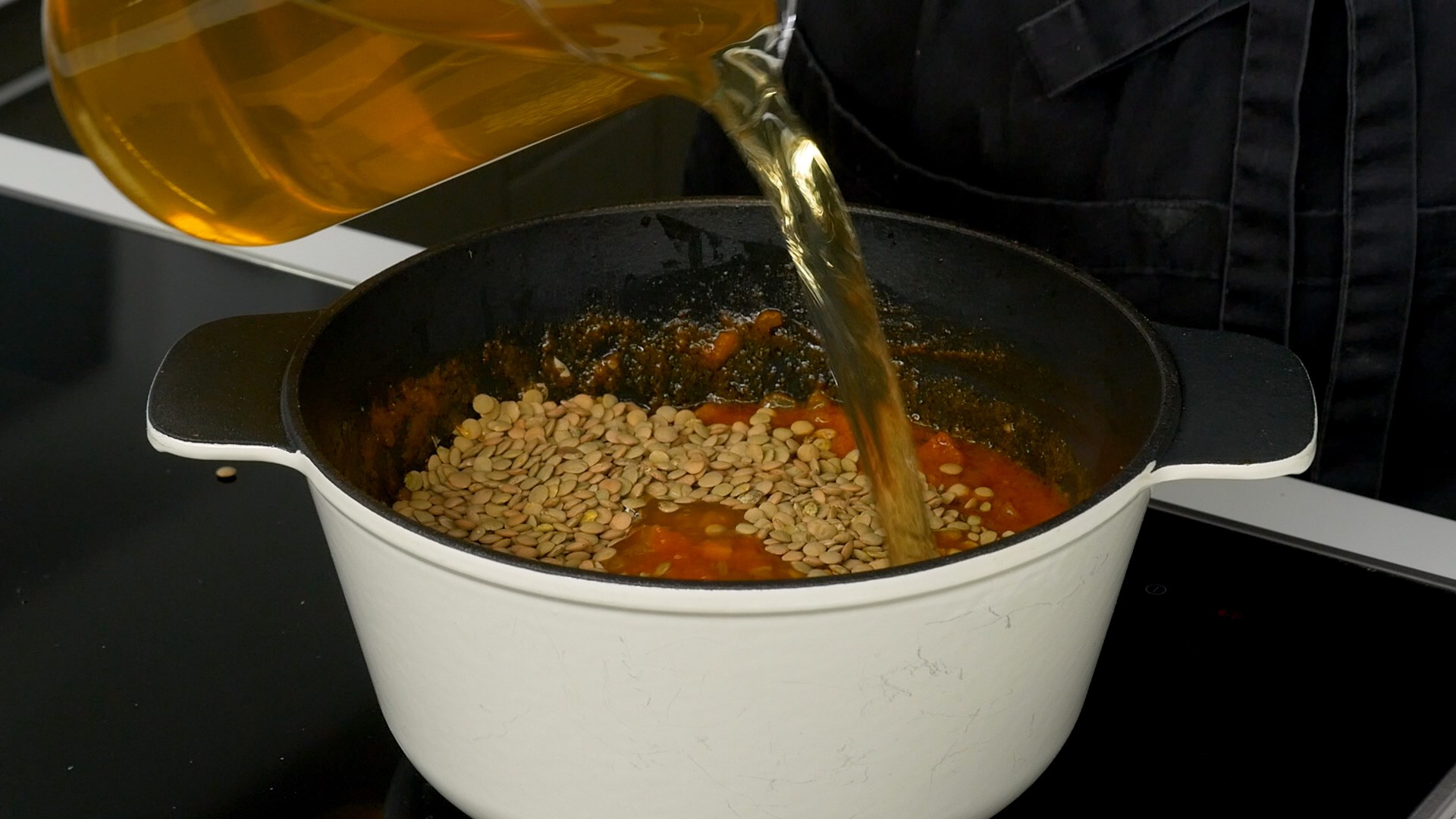 Ингредиенты для «Суп с брокколи и чечевицей»: